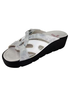 S 1058 Bianco Onice - Calzatura comoda, plantare estraibile - Vera pelle 2