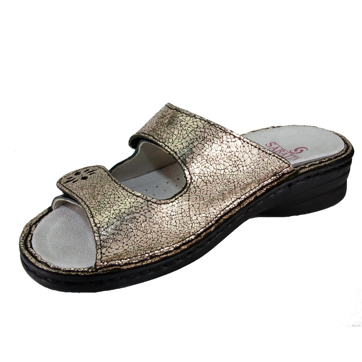 Sabatini S 57 R Oro Nero - Calzatura comoda, plantare estraibile - Vera pelle