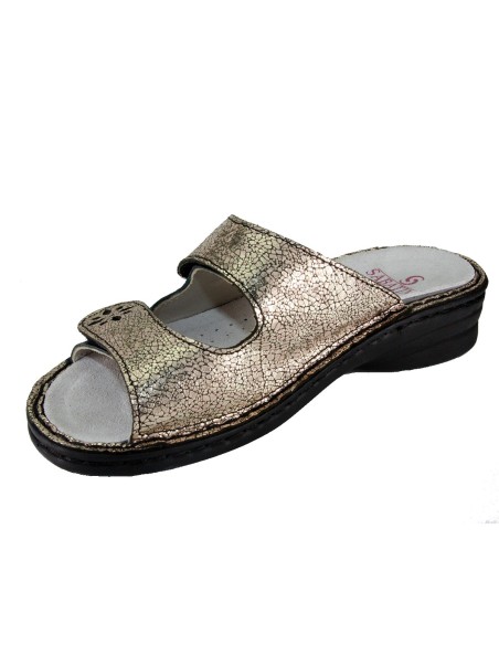 Sabatini S 57 R Oro Nero - Calzatura comoda, plantare estraibile - Vera pelle