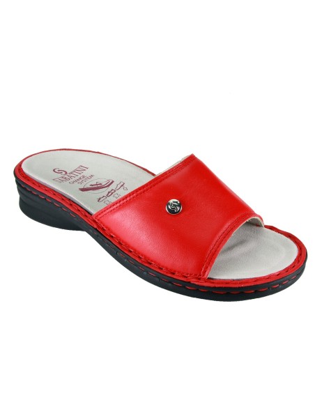 S 139 E Rosso Guantino - Novità 2019 - Calzatura comoda, plantare estraibile - Vera pelle