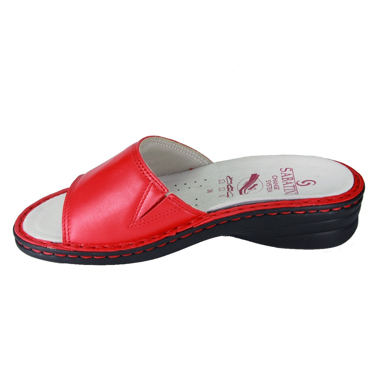 S 139 E Rosso Guantino - Novità 2019 - Calzatura comoda, plantare estraibile - Vera pelle