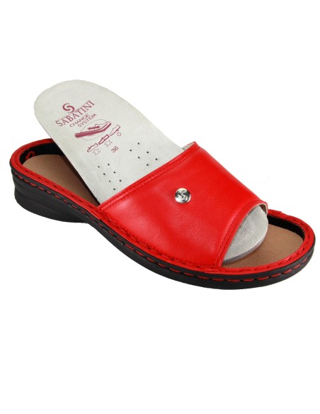 S 139 E Rosso Guantino - Novità 2019 - Calzatura comoda, plantare estraibile - Vera pelle