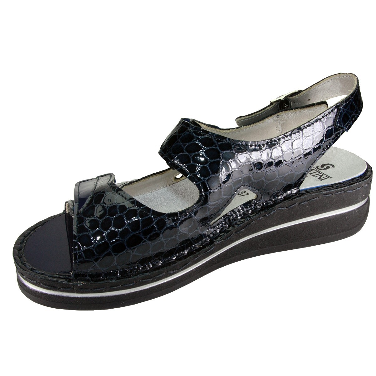 Sabatini S 555 Blu Dinosauro - Novità 2019 - Calzatura comoda, plantare estraibile - Vera pelle