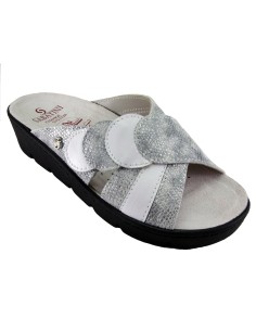 S 1057 Bianco Onice - Calzatura comoda, plantare estraibile - Vera pelle