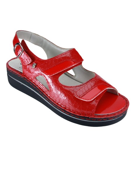 Sabatini S 555 Rosso Dinosauro - Novità 2019 - Calzatura comoda, plantare estraibile - Vera pelle