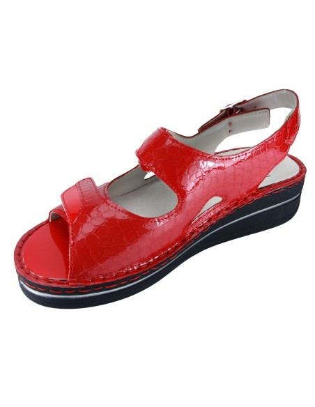 Sabatini S 555 Rosso Dinosauro - Novità 2019 - Calzatura comoda, plantare estraibile - Vera pelle