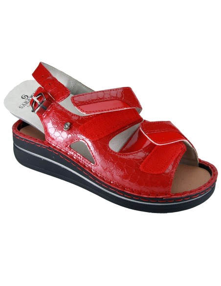 Sabatini S 555 Rosso Dinosauro - Novità 2019 - Calzatura comoda, plantare estraibile - Vera pelle
