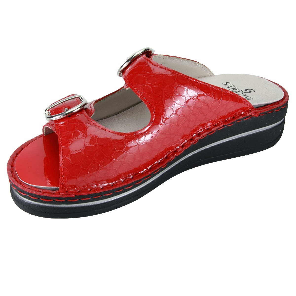 Sabatini S 550 Rosso Dinosauro - Novità 2019 - Calzatura comoda, plantare estraibile - Vera pelle