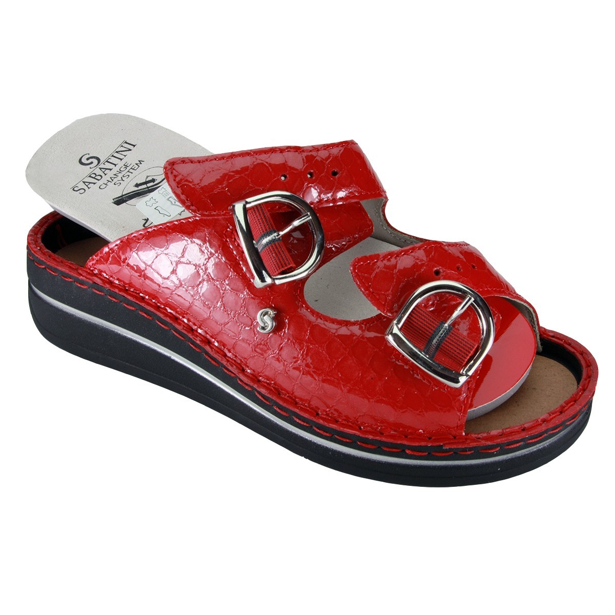 Sabatini S 550 Rosso Dinosauro - Novità 2019 - Calzatura comoda, plantare estraibile - Vera pelle