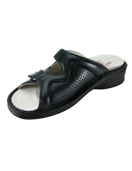 Sabatini S 916 Blu Nappa - Calzatura comoda, plantare estraibile - Vera pelle