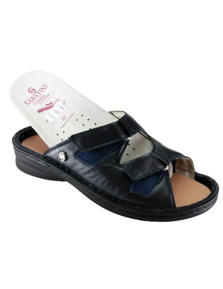 Sabatini S 916 Blu Nappa - Calzatura comoda, plantare estraibile - Vera pelle
