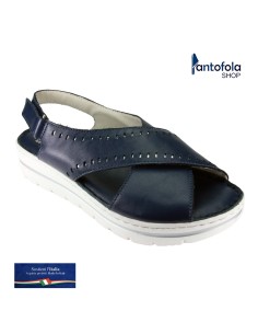 Sabatini 6010 Nero Nappa Pelle - Sandalo comodo morbidissimo e pratico - Vera pelle