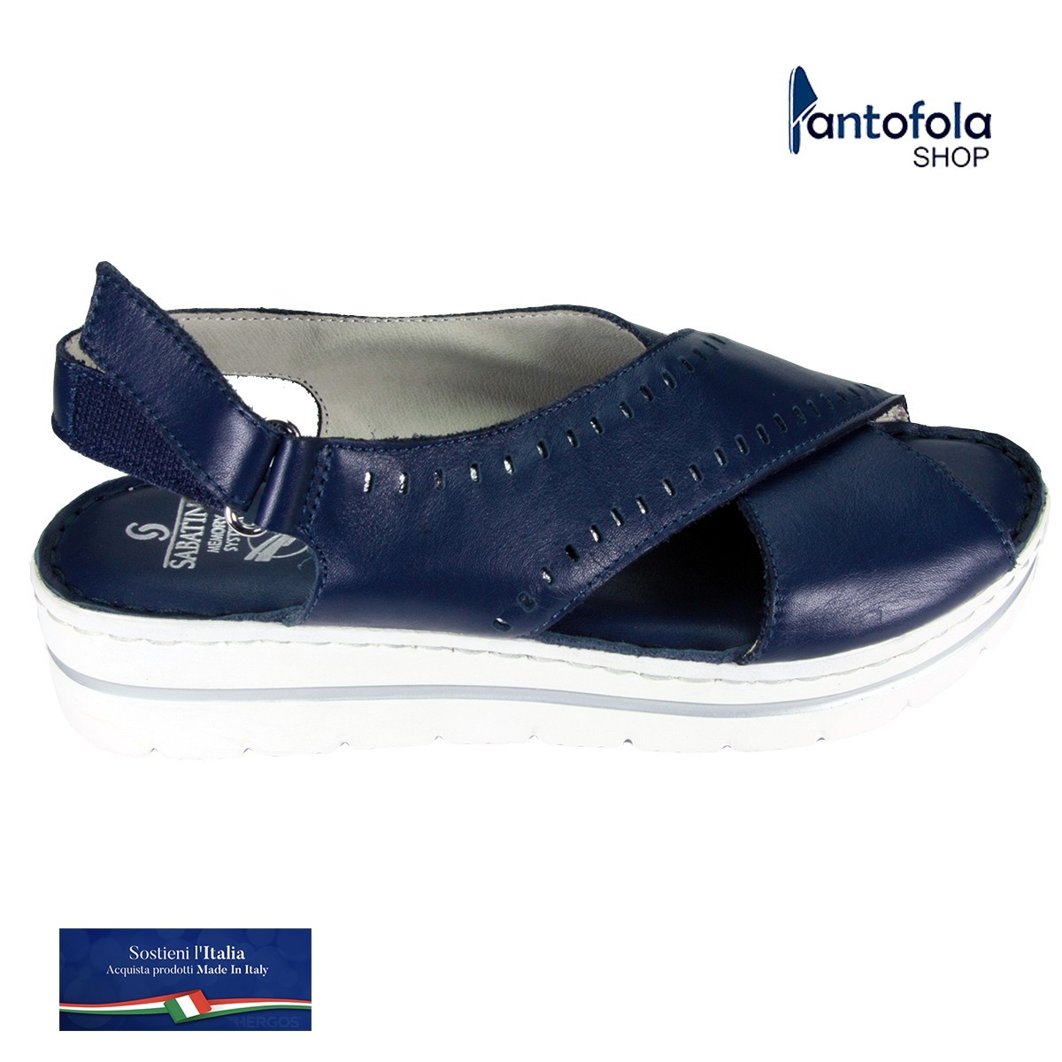 Sabatini 6010 Nero Nappa Pelle - Sandalo comodo morbidissimo e pratico - Vera pelle