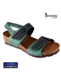 Sabatini 4006 Testa di Moro / Rosso - Sandalo comodo con doppio strappo- Vera pelle