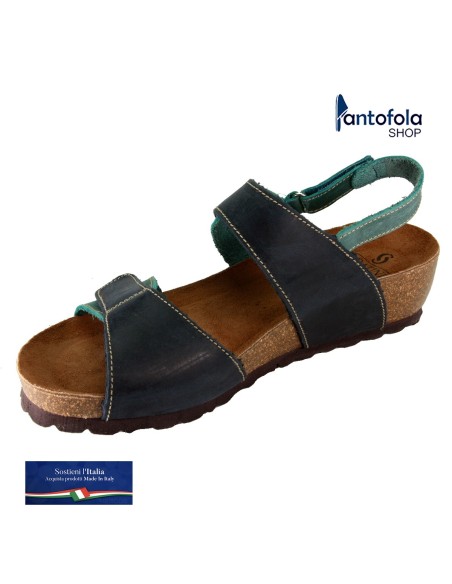 Sabatini 4006 Testa di Moro / Rosso - Sandalo comodo con doppio strappo- Vera pelle