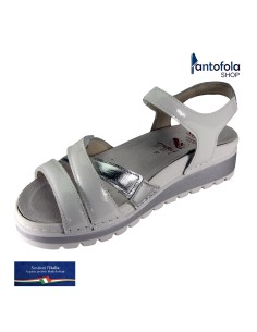 Sabatini S 2003 Bianco Argento Laminato - Calzatura comoda, plantare estraibile - Vera pelle 2