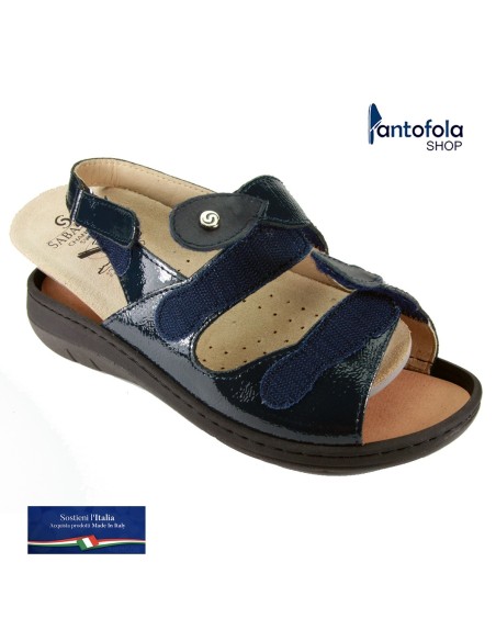Sabatini S 909 Blu - Calzatura pratica e comoda, plantare estraibile - Vera pelle