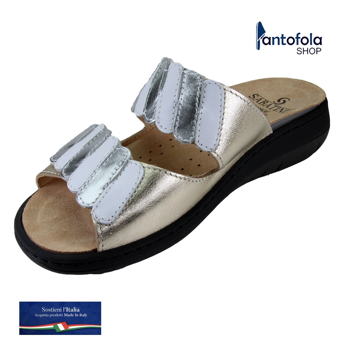 Sabatini S 916 Bianco Premiere - Calzatura comoda, plantare estraibile - Vera pelle