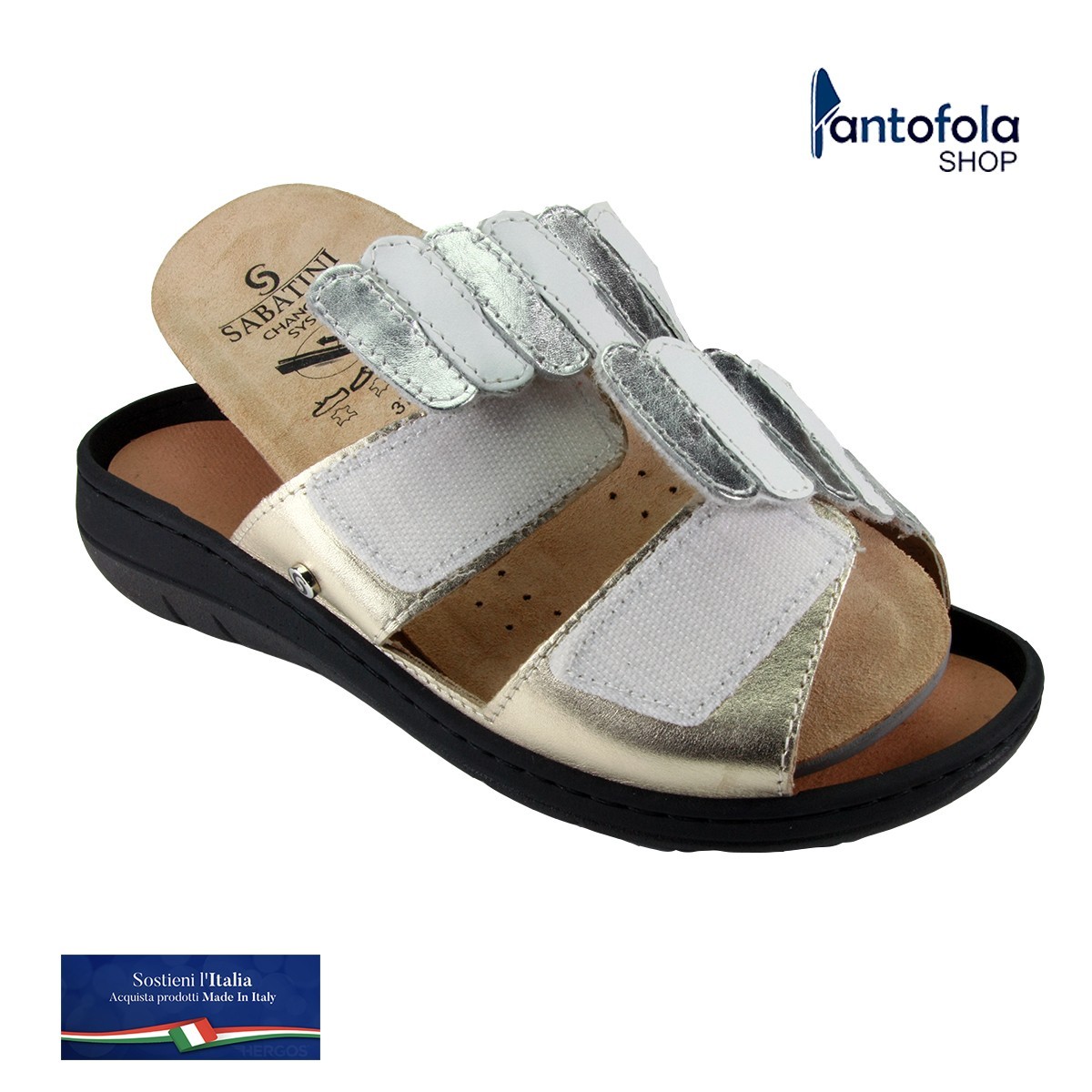 Sabatini S 916 Bianco Premiere - Calzatura comoda, plantare estraibile - Vera pelle
