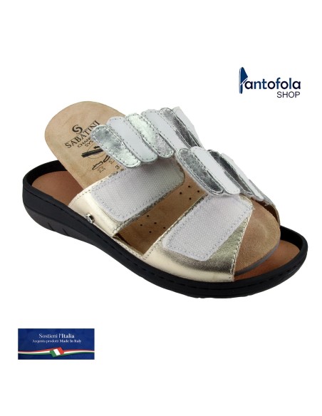 Sabatini S 916 Bianco Premiere - Calzatura comoda, plantare estraibile - Vera pelle