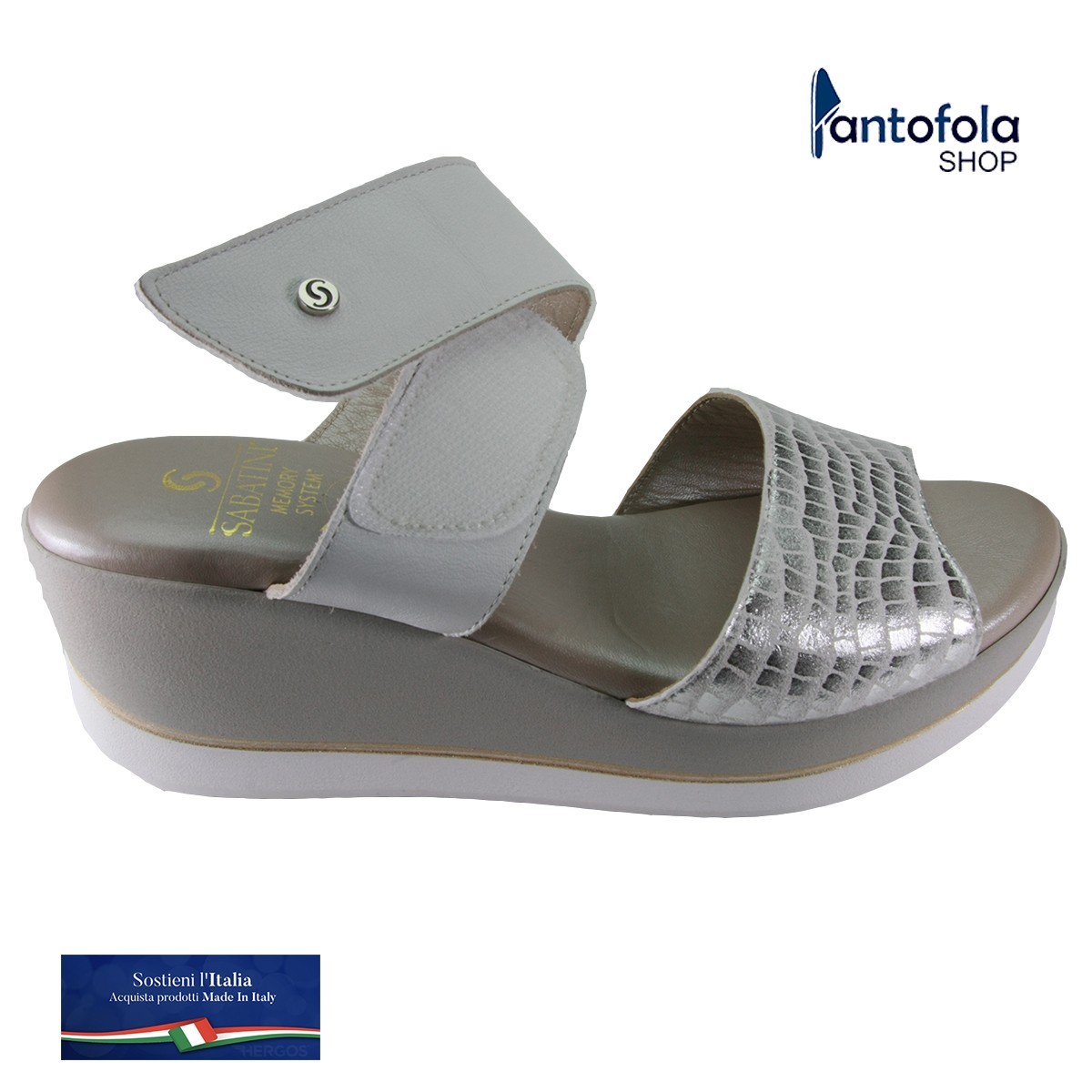 Sabatini 1580 Bianco Nappa - Calzatura elegante e comoda, appoggio plantare memory - Vera pelle