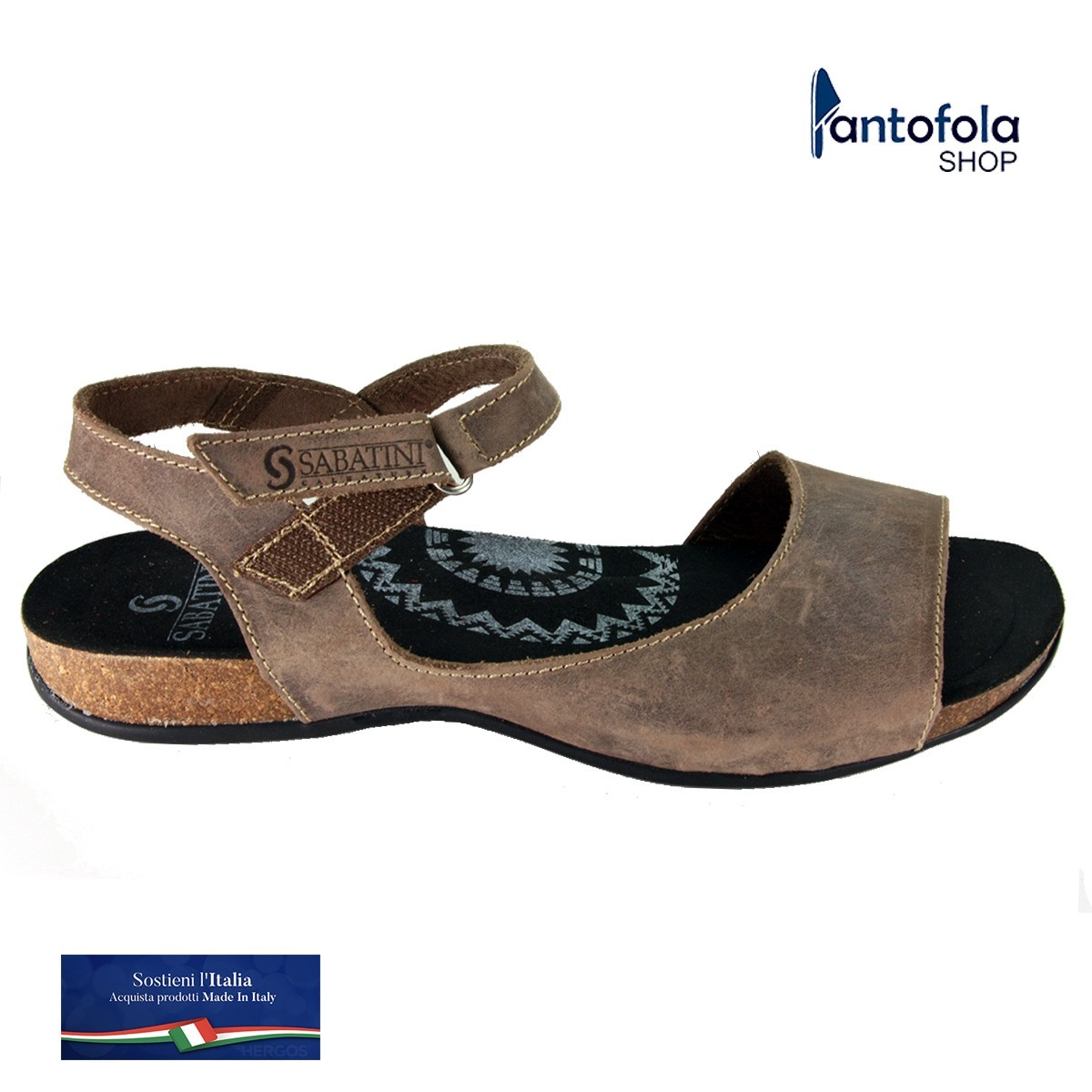 Sabatini 4600 Rosso - Sandalo comodo - Vera pelle - Memory System