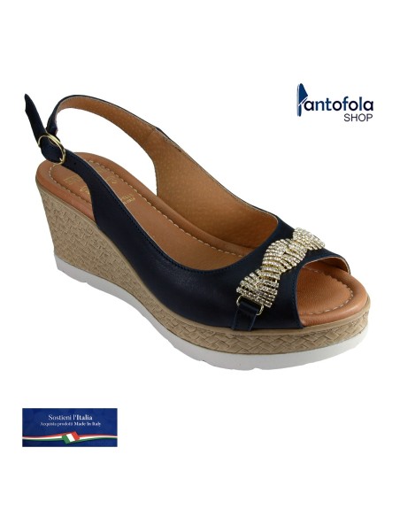 Sabatini S 7123 Blu - Calzatura elegante e comoda, appoggio plantare morbido - Vera pelle