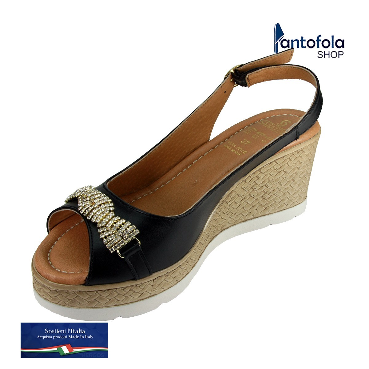 Sabatini S 7123 Nero - Calzatura elegante e comoda, appoggio plantare morbido - Vera pelle