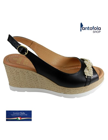 Sabatini S 7123 Nero - Calzatura elegante e comoda, appoggio plantare morbido - Vera pelle