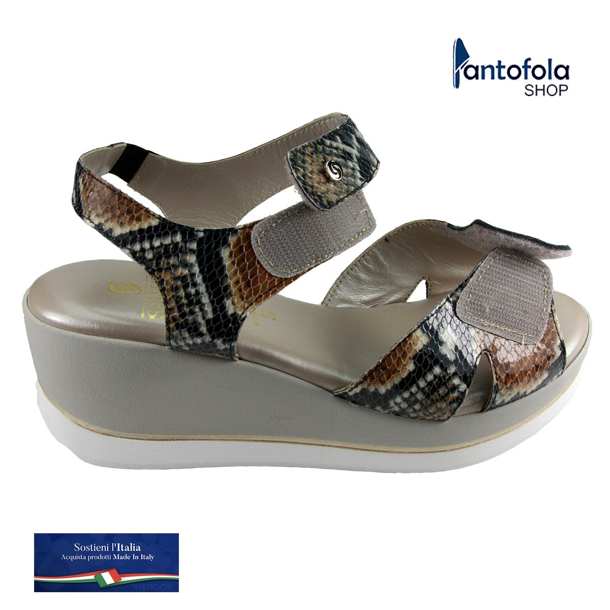 Sabatini 1581 Camel/Nero- Calzatura elegante e comoda, appoggio plantare memory - Vera pelle