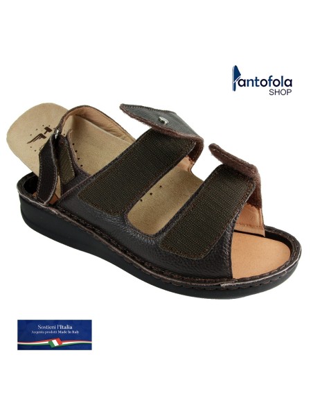 Hergos H 441 Nero - La comodità al maschile. Ciabatta dalla linea più classica plantare estraibile - Vera pelle
