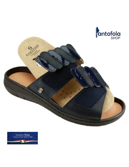 Sabatini S 1501 Blu - Calzatura comoda, plantare estraibile - Vera pelle