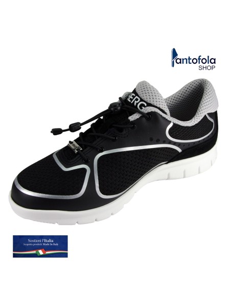 Hergos H 7200 Nero - Scarpa comoda e pratica - Plantare estraibile