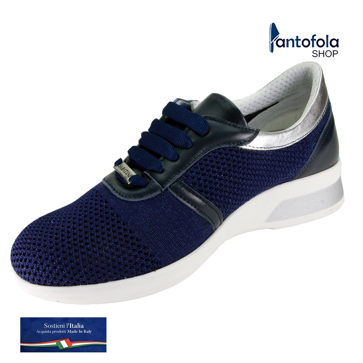 Sabatini S 2950 Blu - Scarpa giovane e pratica - Plantare estraibile