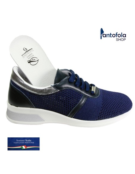 Sabatini S 2950 Blu - Scarpa giovane e pratica - Plantare estraibile