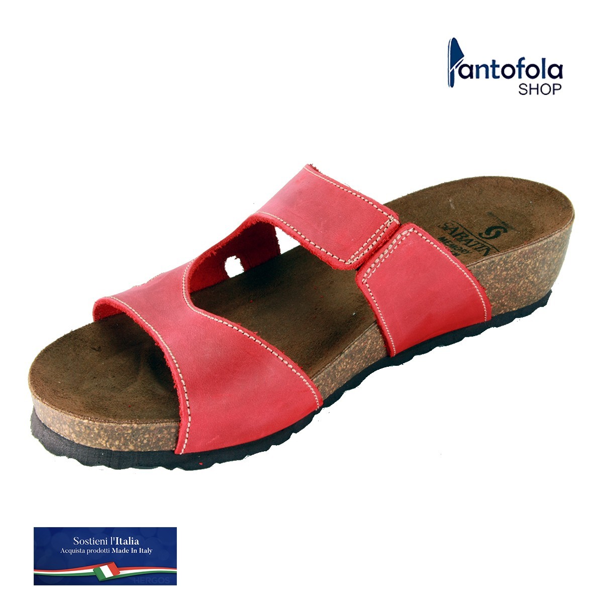 Sabatini 4000 Rosso  Carzy- Calzatura comoda e pratica - Vera pelle