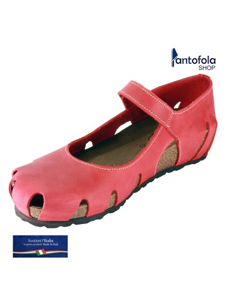 Sabatini 4011 Rosso Crazy - Sandalo comodo - Vera pelle