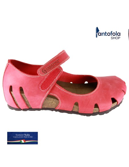 Sabatini 4011 Rosso Crazy - Sandalo comodo - Vera pelle