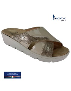 S 1067 Panna Naplack - Calzatura comoda, plantare estraibile - Vera pelle