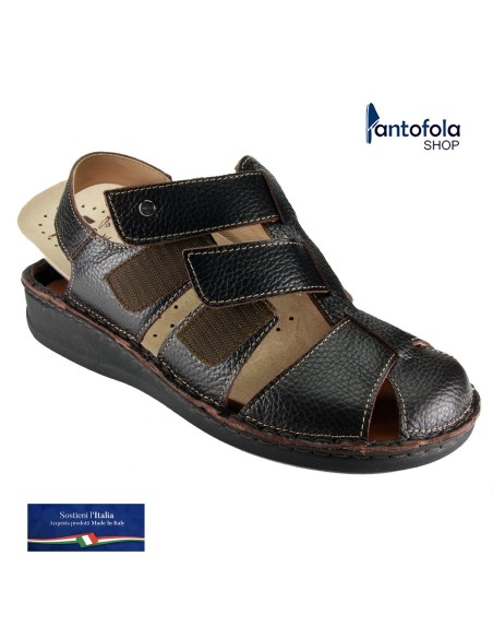 Hergos H 449 Testa di Moro - La comodità al maschile. Sandalo dalla linea più classica plantare estraibile - Vera pelle