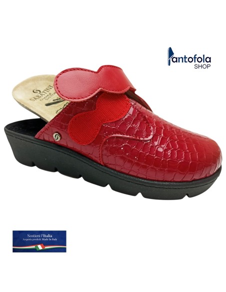 Sabatini S 2500 Naplack  Blu - Calzatura sabot comoda invernale e mezza stagione, vera pelle