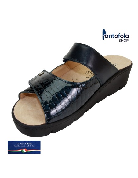 S 1070 Blu Nairobi - Calzatura comoda, plantare estraibile - Vera pelle
