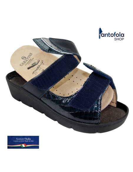 S 1070 Blu Nairobi - Calzatura comoda, plantare estraibile - Vera pelle