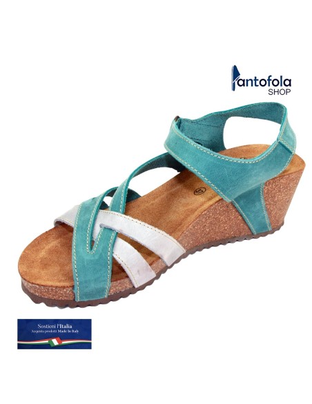 Sabatini 4351 Jeans/Grigio - Sandalo comodo - Vera pelle