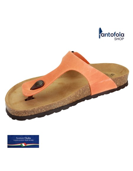 Sabatini S 6100 Arancio Crazy- Calzatura comoda e pratica - Vera pelle