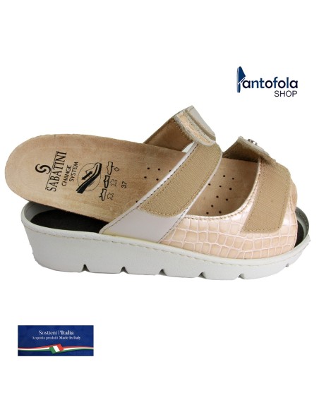 S 1070 Beige Nairobi - Calzatura comoda, plantare estraibile - Vera pelle