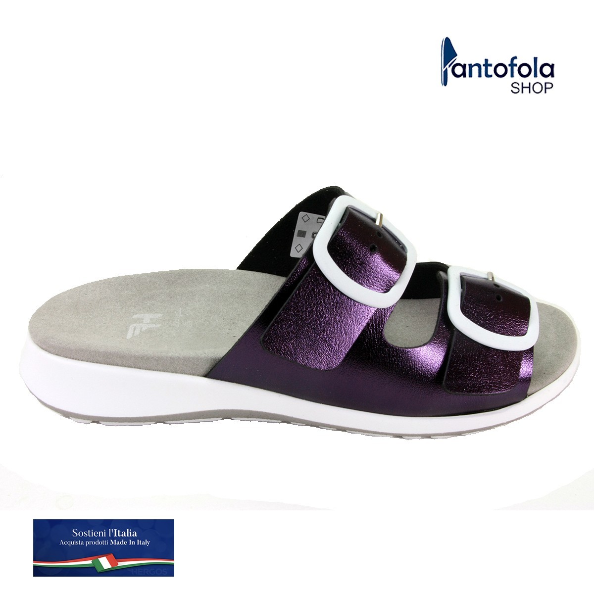 Hergos H  2801 Lilla Cristal  - Calzatura comoda e pratica - Vera Pelle