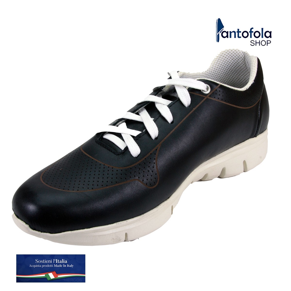 Hergos H 4080 Sabbia Camoscio - La comodità al maschile. Scarpa comoda - plantare estraibile - Vera pelle