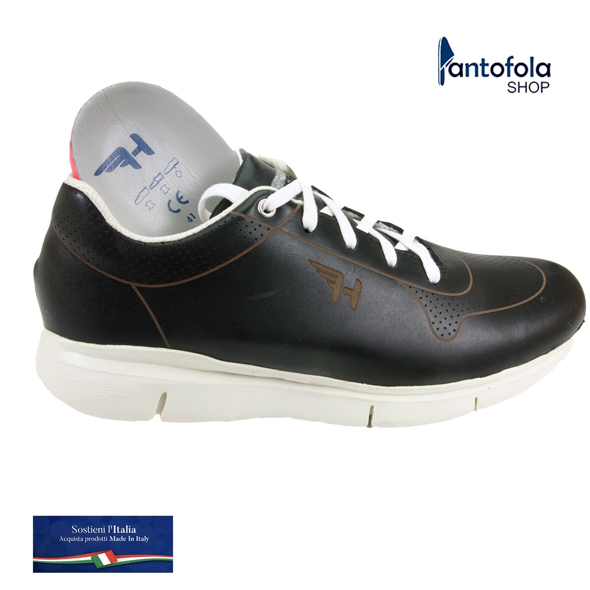 Hergos H 4080 Sabbia Camoscio - La comodità al maschile. Scarpa comoda - plantare estraibile - Vera pelle