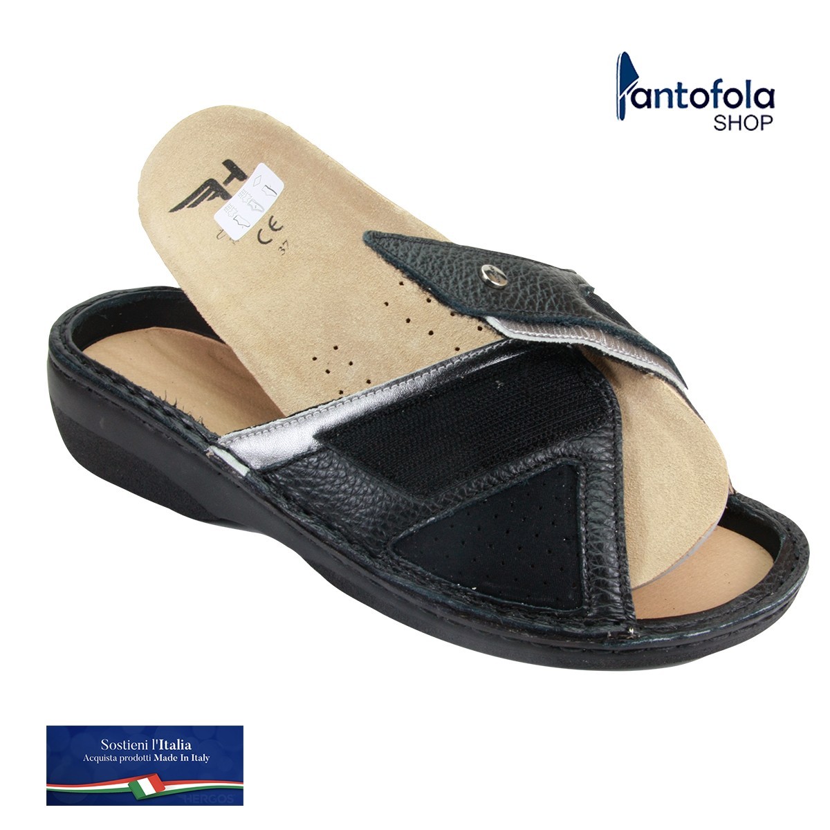 H 1913 Nero Forbielast - OFFERTA ULTIMO NUMERO - Calzatura specifica per alluce valgo, plantare estraibile - Vera pelle